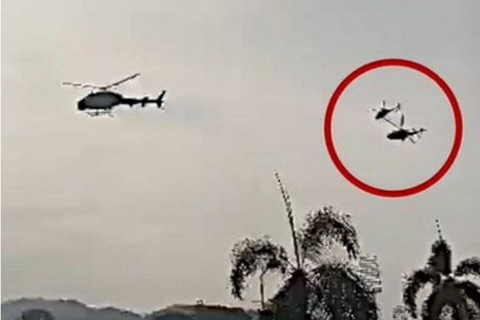 Finlandiya'da iki helikopter havada çarpıştı