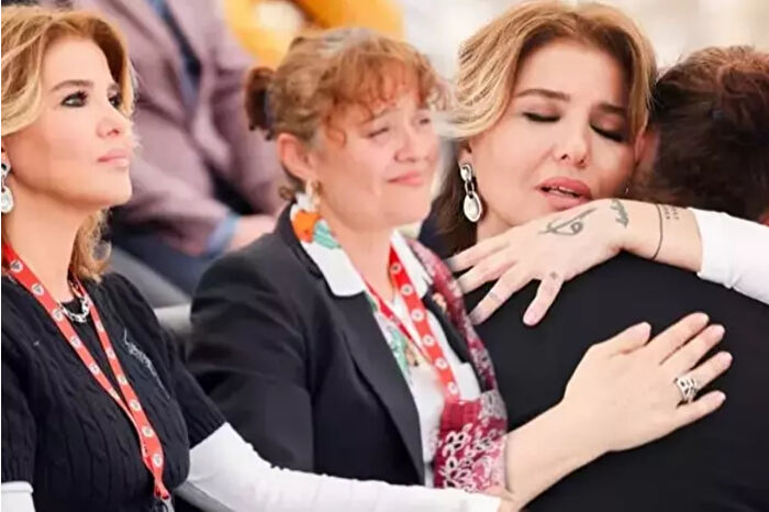 Gülben Ergen'in Mattia Ahmet Minguzzi anaokulunda duygusal anları
