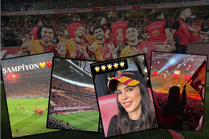 Galatasaraylı ünlüler zafer sarhoşu