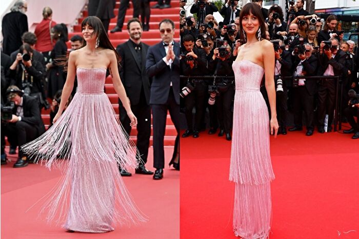 Dakota Johnson, Gucci elbisesiyle göz kamaştırdı
