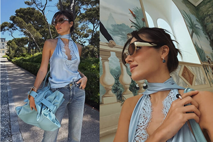 Hande Erçel'den 44 bin TL'lik bluzla poz