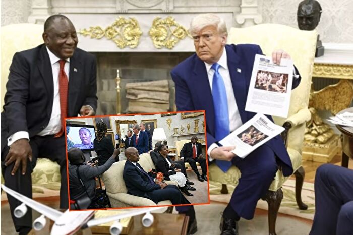 ABD Başkanı Trump, Oval Ofis'te ağırladığı Güney Afrika Cumhurbaşkanı'nı soykırım yapmakla suçladı ve video klip izletti