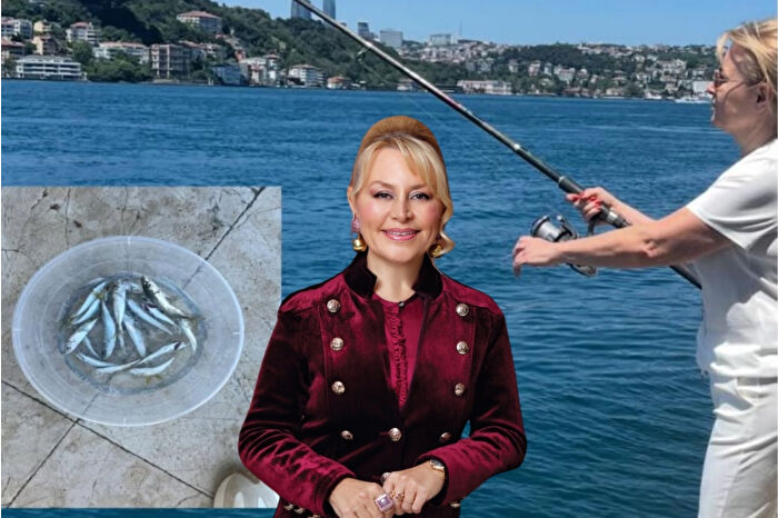Demet Sabancı Çetindoğan Beykoz'daki yalısının bahçesinde balık tuttu, 'Pazar bereketi' diyerek balıkları sosyal medyadan paylaştı