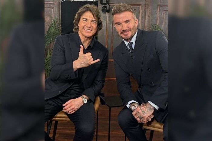 Tom Cruise ve David Beckham, Şampiyonlar Ligi finalinde spor yorumcusu olarak yer aldı