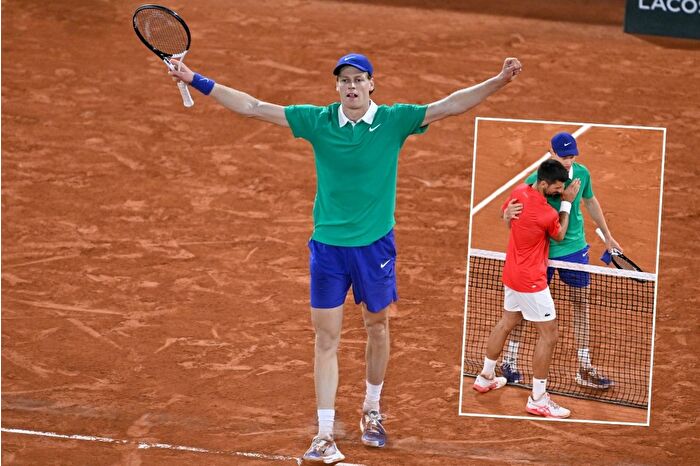 Roland Garros'ta Djokovic'i eleyen Jannik Sinner, finalde Carlos Alcaraz'ın rakibi oldu