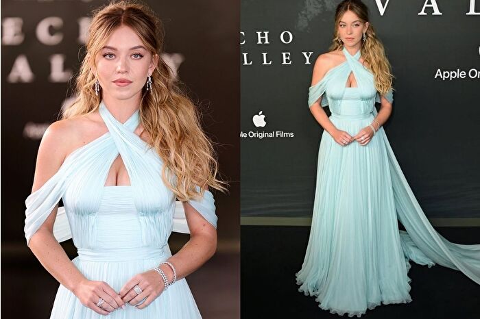 Sydney Sweeney, Londra'daki 'Echo Valley' filminin galasında peri masalından çıkmış gibiydi