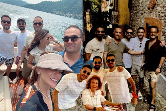 Sabancı ve Kamışlı ailesinin tatil tercihi Como Gölü