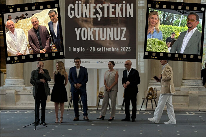 Ahmet Güneştekin’in Roma’daki Yoktunuz adlı sergisi Türk iş dünyasının patronlarını buluşturdu