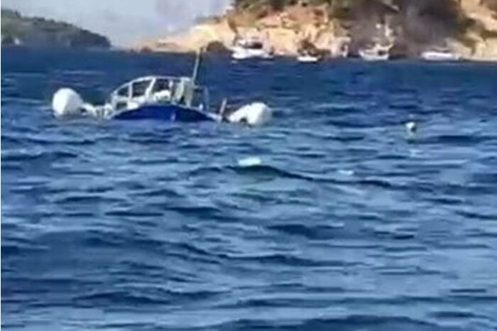 Heybeliada açıklarında motoryatın çarptığı tekne battı, 7 kişi kurtarıldı