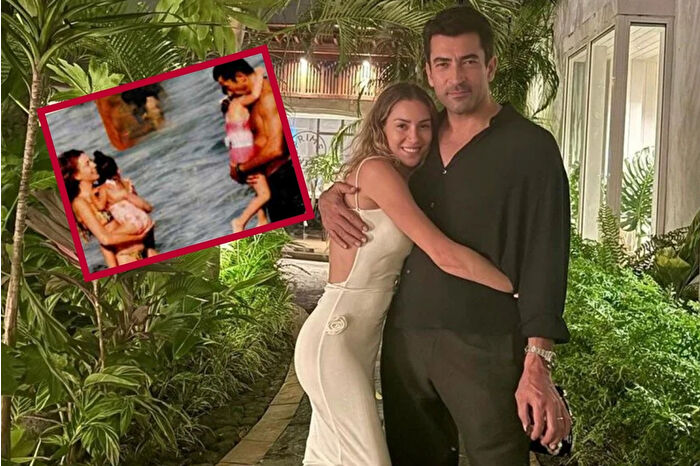 Ünlü oyuncu çift Kenan İmirzalıoğlu ve Sinem Kobal, kızlarıyla birlikte Fun Beach’te görüntülendi