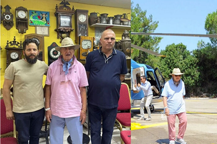 Koç Holding Onursal Başkanı Rahmi Koç’un helikopterli Isparta turu