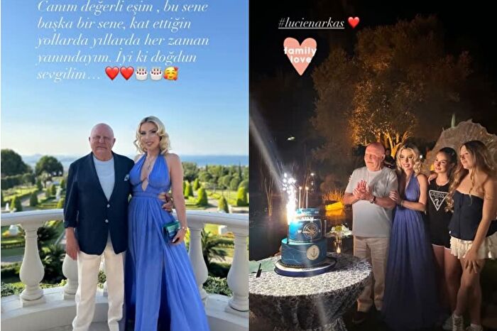 Merve Arkas'tan eşi Lucien Arkas'ın 80'nci doğum gününe özel kutlama