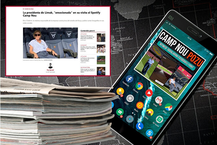 Limak Yönetim Kurulu Başkanı Ebru Özdemir Camp Nou’nun son fotoğraflarını paylaştı, İspanyol basını PD’den öğrendi