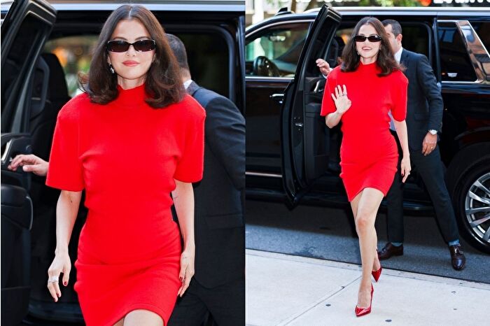 Selena Gomez New York sokaklarında Jacquemus görünümüyle boy gösterdi