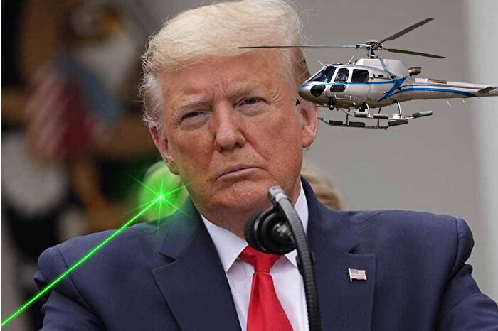ABD'de Başkan Donald Trump'ın içinde bulunduğu helikoptere lazer doğrultan kişi gözaltına alındı