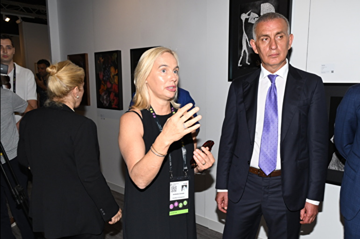 Futbolun First Lady'si Barbara Ceferin İstanbul Contemporary'de sergi açtı