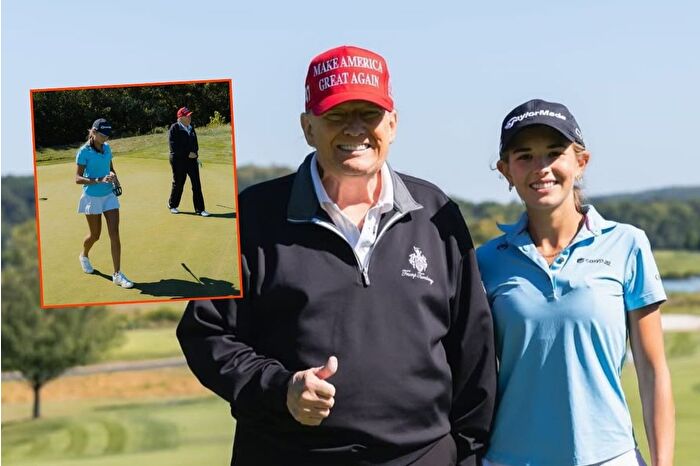Torun Kai Trump'tan ABD Başkanı 'dede'yle golf paylaşımı