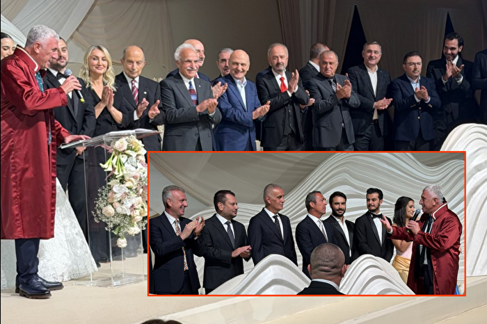Aralarında Ali Koç, Erden Timur, Ali Ağaoğlu, Murat Sancak gibi isimlerin yer aldığı pek çok iş insanı, Ömer Sarıalioğlu'nun düğününe katıldı