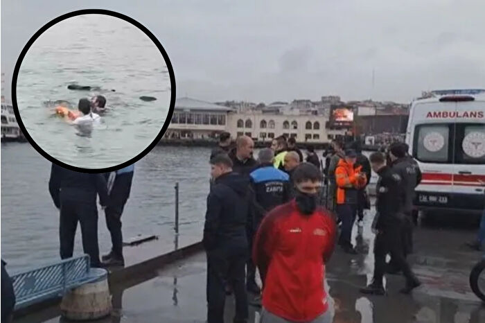 İstanbul Kadıköy'deki Adalar-Beşiktaş İskelesi'nde 4 engelli denize düştü: 1'i öldü