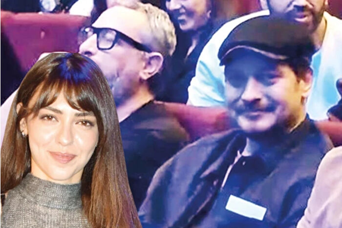 Aslıhan Malbora’nın ilk tiyatro oyunu ‘Eşyanın Tabiatı’nın galasına sevgilisi Çağatay Ulusoy’dan tam destek