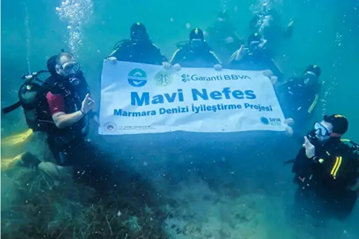 Garanti BBVA ve TURMEPA'dan Marmara Denizi'nde müsilajla mücadelede yeni adım