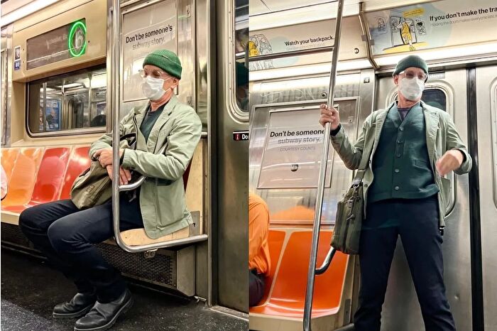 Hollywood yıldızı Tom Hanks, New York metrosunda görüldü