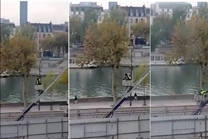 Paris'teki Louvre Müzesi'nin soyguncularının kaçma anı ortaya çıktı