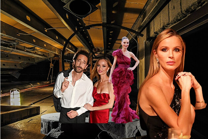 Ünlü moda markası Marchesa'nın patroniçesi Georgina Chapman, iflas sinyalleri veriyor ama ünlü oyuncu Andrey Brody ile aşkı tam gaz sürüyor