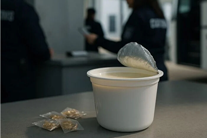 Türkiye’den Avrupa’ya giden otobüste yoğurt kabına gizlenmiş 114 bin euro değerinde altın takılar bulundu