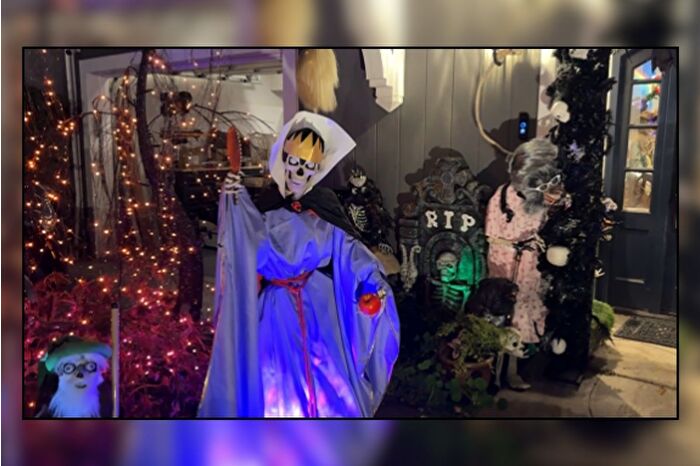 San Francisco'da cadılar bayramı süslemeleri ile evler ve sokaklar renklendi