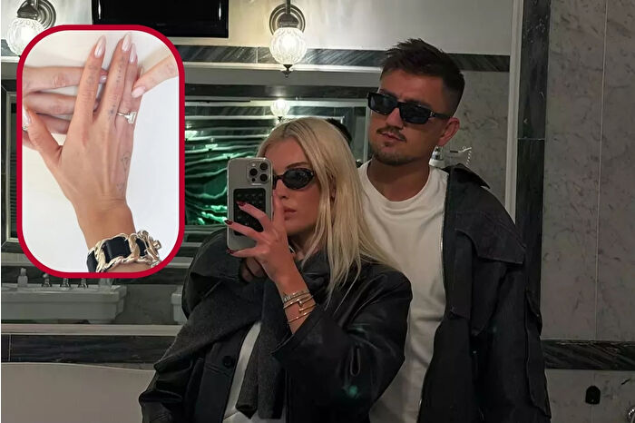 Beşiktaşlı futbolcu Cengiz Ünder sevgilisi Bilge Yenigül’e 8 milyon liralık yüzükle evlenme teklifi etti