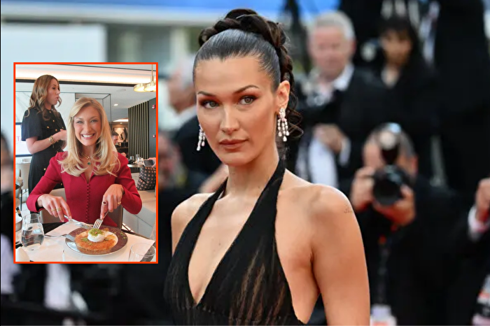 Dünyaca ünlü ABD'li model Bella Hadid'in dondurmalı künefe keyfi