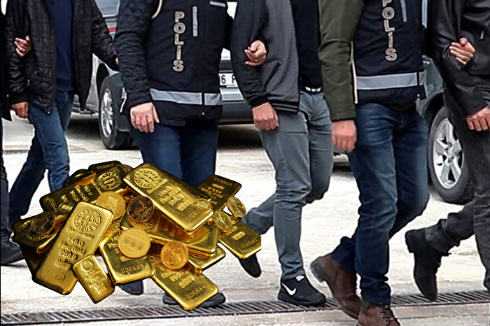 Altın ticaretinde kota ve mevzuat dışı işlem yapıp yaklaşık 100 milyar lira kamu zararına neden olduğu iddia edilen  21 zanlı yakalandı