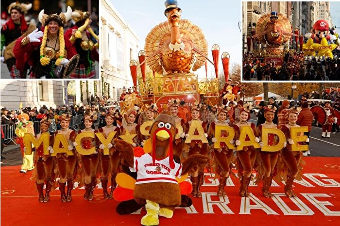 New York'ta Macy's Şükran Günü geçit töreni renkli karelere sahne oldu
