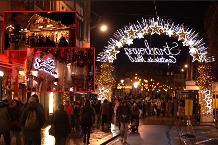Avrupa’nın en eskisi olan Strazburg Noel Pazarı, ışıltılı atmosferiyle dikkat çekiyor