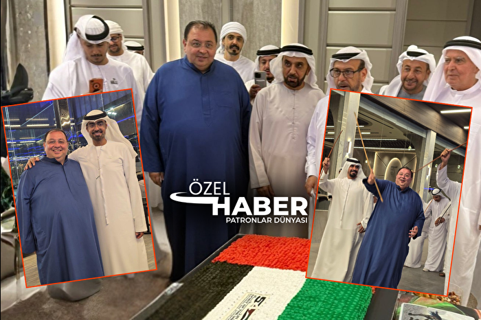 BAE'nin 54'üncü Ulusal Günü kutlamalarına katılan tek Türk patron Halil İbrahim Demirhan, Dubai'deki geceye damga vurdu