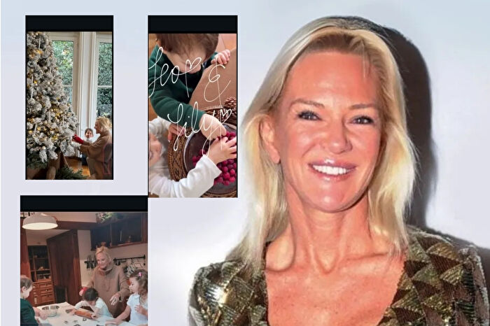 Bettina Machler, torunları ve Mehmet Dereli’nin kızı Olivia ile yılbaşı hazırlıklarında buluştu