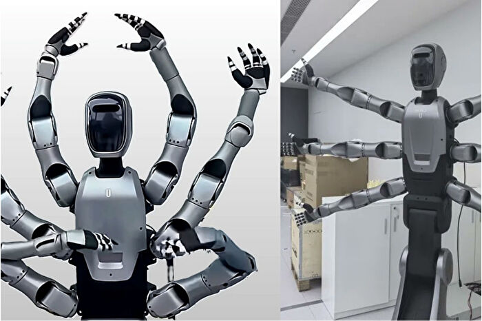 Dünyanın ilk altı kollu tekerlekli insansı robotu Miro U iş buldu