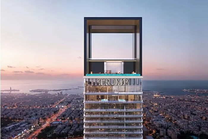 Dubai'deki 350 metrelik Trump kulesinin inşaatı başladı