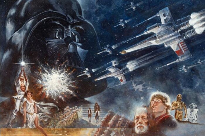 'Star Wars'ı dünyaya tanıtan 1977 tarihli ilk afiş müzayedede yaklaşık 3,9 milyon dolara satıldı