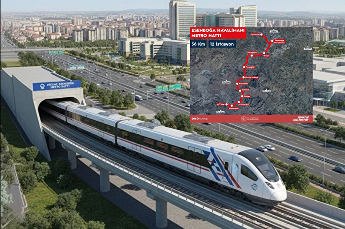 Ankara Esenboğa Havalimanı Metro Hattı'nda yapım çalışmaları 2026'da başlayacak