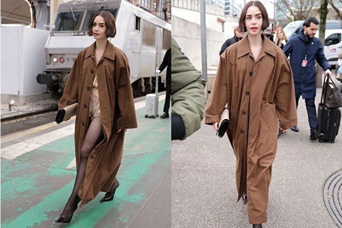 Emily, Saint Laurent imzalı iddialı stiliyle Paris’e dönüş yapıyor