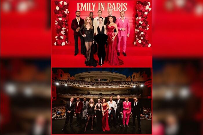Emily in Paris'in galasında oyuncular göz kamaştırdı