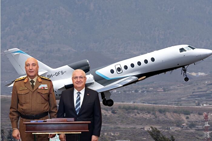 Libya Genelkurmay Başkanı'nı taşıyan 37 yıllık özel jetle Esenboğa Havalimanı kalkışının ardından temas kesildi