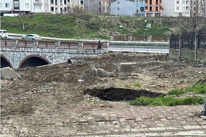 Aracından yana yüzü gülmeyen adam, arabası çukura düşünce 'gömün gitsin' dedi