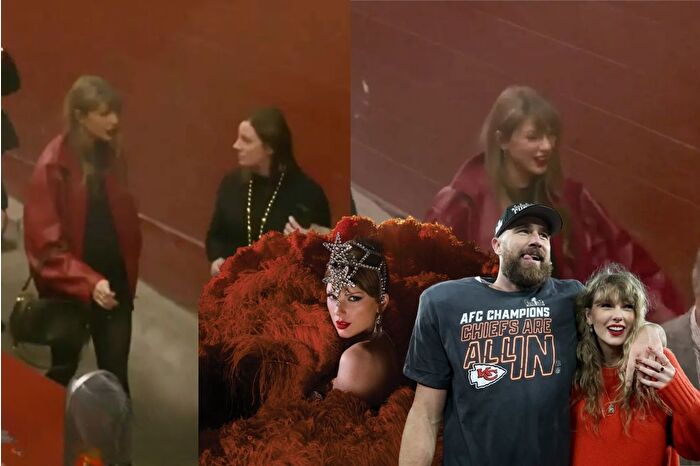 Taylor Swift, Noel günü nişanlısı Travis Kelce için kırmızı stiliyle tribündeydi