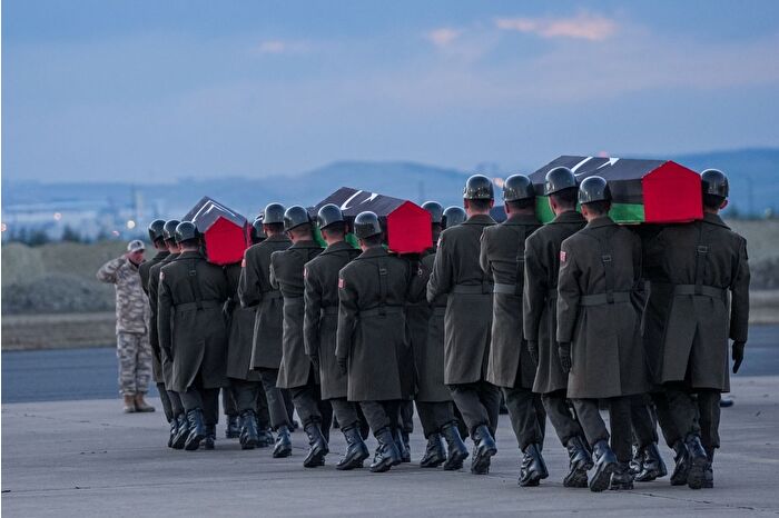 Ankara'da düşen jetteki Libyalı komutanlar için Ankara'da tören düzenlendi