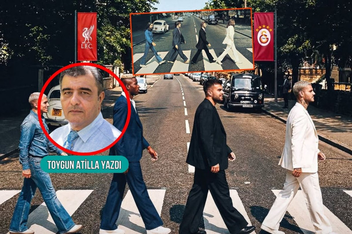 Galatasaray'dan Liverpool maçı öncesi Beatles'lı Abbey Road yürüyüşlü mesaj