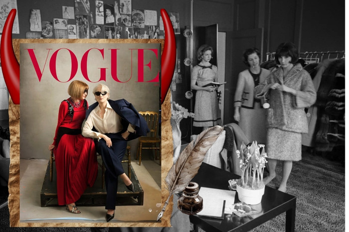 37 yıllık Vogue baş editörü Anna Wintour, ‘The Devil Wears Prada’ etkisiyle Meryl Streep ile poz vererek moda dünyasında gündem yarattı