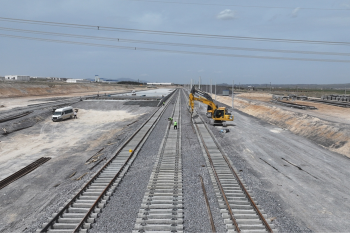 Sanayicinin ihracatını kolaylaştıracak demir yolu lojistik merkezinin yüzde 70'i tamamlandı